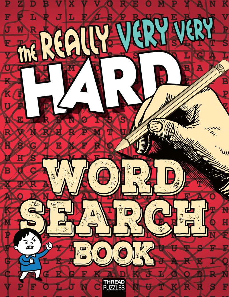 The Really Very Very Hard Word Search Book for Smart Kids and Adults Thumbnail