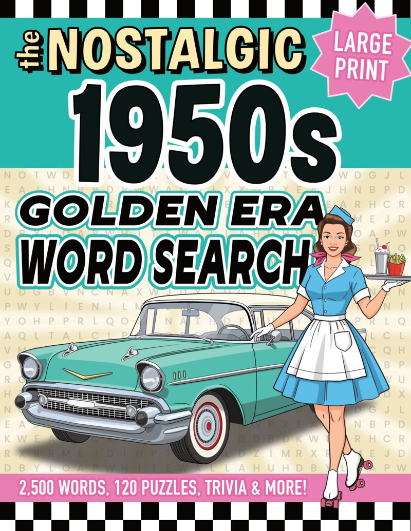 The Nostalgic 1950s Golden Era Large Print Word Search Thumbnail